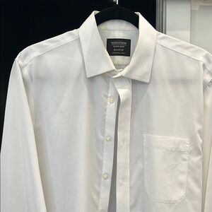 Nordstrom White Dress Shirt Classic Formal Style